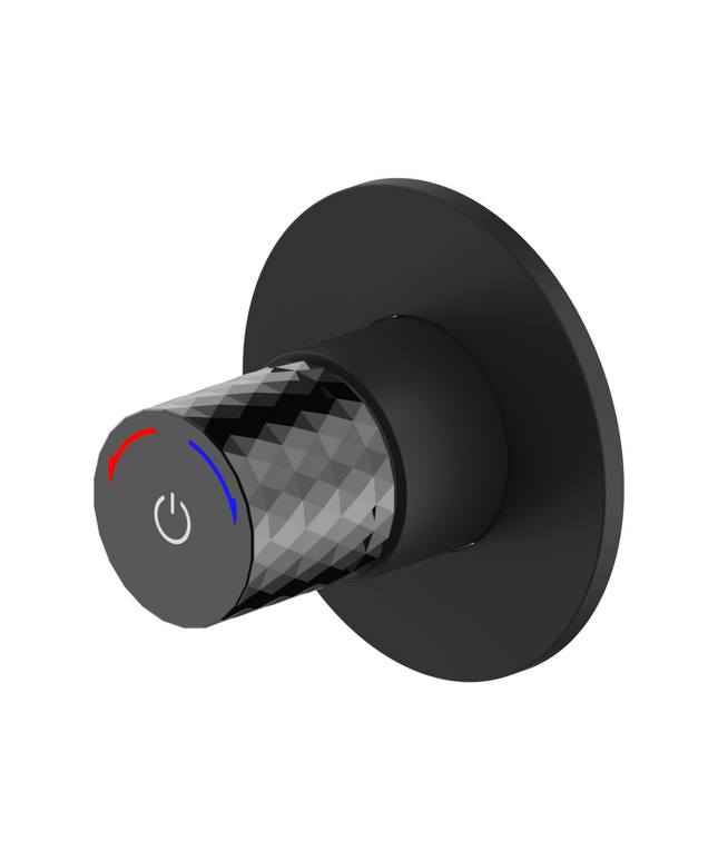 ALONI Flow afbouwdeel voor inbouwstopkraan – mat zwart