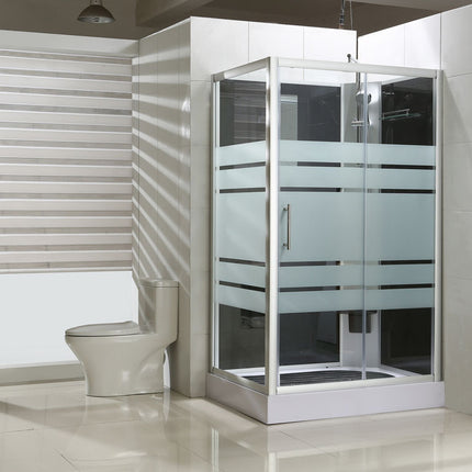 Xellanz Thermo rechts complete douchecabine 120 x 90 x 218 cm met douchepaneel | Schwertz & Co