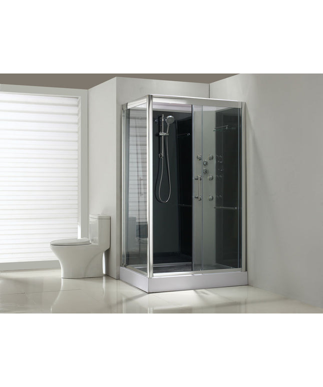 Xellanz Sunshine rechts complete douchecabine 120 x 90 x 218 cm aluminium | Schwertz & Co