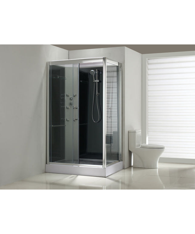 Xellanz Sunshine links complete douchecabine 120 x 90 x 218 cm aluminium | Schwertz & Co