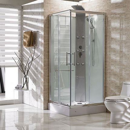 Xellanz Rainbow complete douchecabine 90 x 90 x 226 cm aluminium met douchepaneel | Schwertz & Co