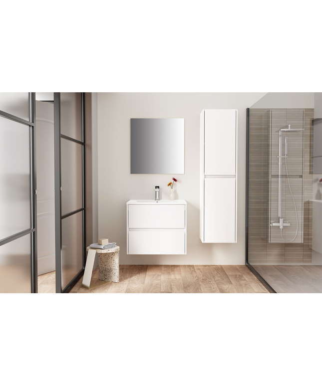 ALONI Hayat Wastafel – 60x1,5x45 cm – Kunstmarmer – Glanzend Wit