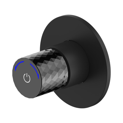 ALONI Flow afbouwdeel voor inbouwstopkraan voor bidet – koud water – mat zwart