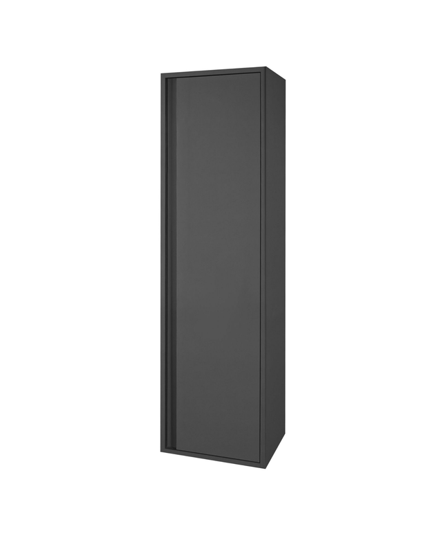 Aloni Sally High Bathroom Cabinet - 35x135x35 cm - Matt gray - Softclose