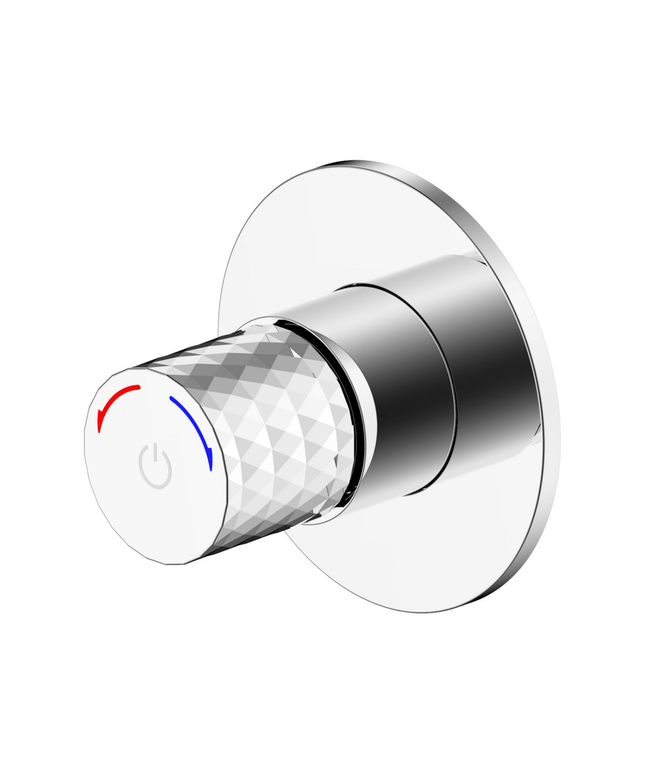 ALONI Flow afbouwdeel voor inbouwstopkraan – koud en warm water – chroom