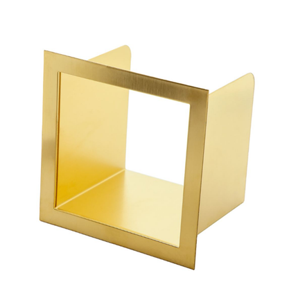 Aloni inzetstuk voor reserverolhouder – inbouw – geborsteld goud