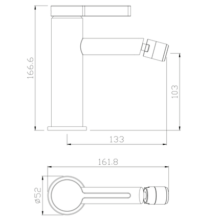 ALONI Arch bidetmengkraan – chroom