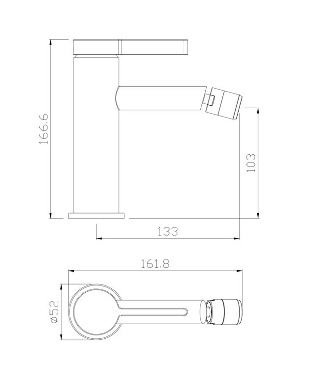 ALONI Arch bidetmengkraan – chroom