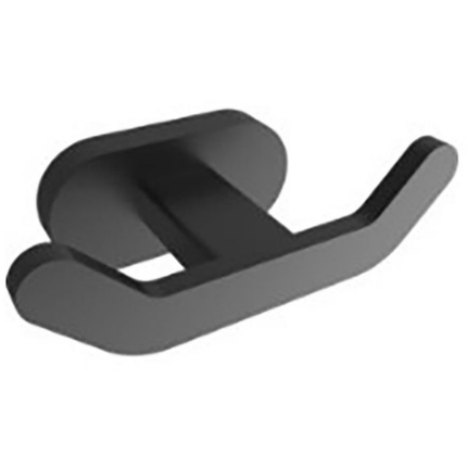 Creavit dubbele muurhaak – zwart