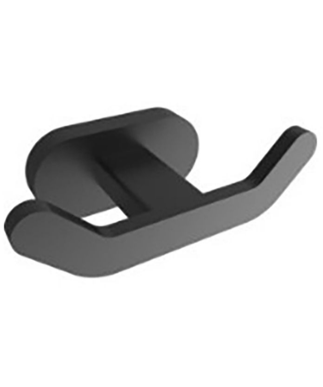 Creavit dubbele muurhaak – zwart