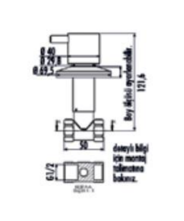 Creavit Design regelbare inbouwkraan 1/2 x 1/2 – chroom