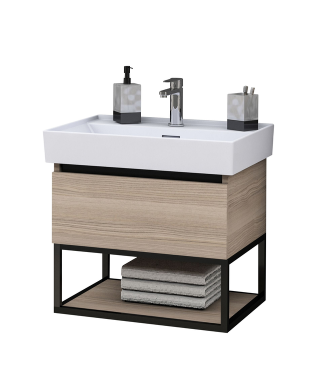 ALONI SHARP wastafelonderkast – 60 cm – Noot eiken