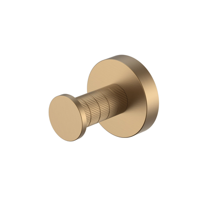 Aloni Stria haak – bruin brons (PVD) – met ribbelstructuur