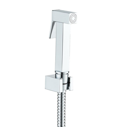 ALONI Design set WC-(bidet) sproeier vierkant – chroom