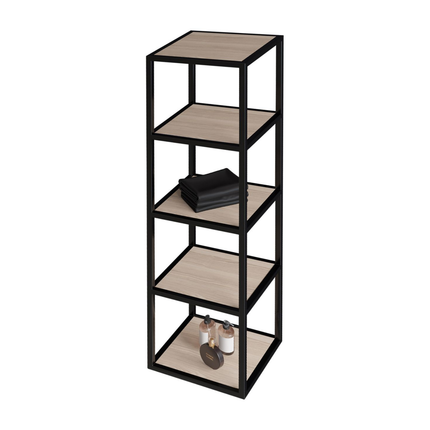 Aloni Sharp High Bathodet de baño - 35x135x35 cm - avellana - SoftClose