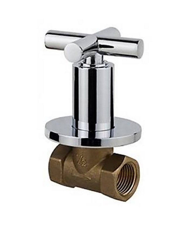 ALONI Cross inbouw hoekstopkraan 1/2 x 1/2 – chroom