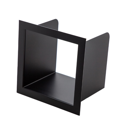 Aloni inzetstuk voor reserverolhouder – inbouw – mat zwart