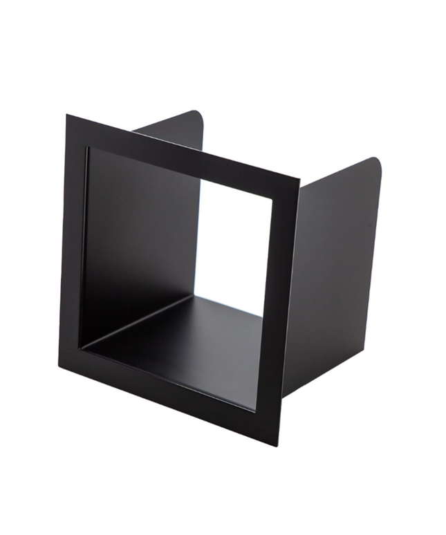 Aloni inzetstuk voor reserverolhouder – inbouw – mat zwart