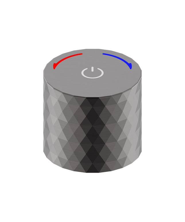 ALONI Flow drukknop inbouwkraan – gunmetal