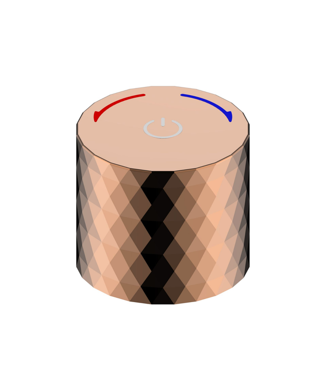 ALONI Flow drukknop inbouwkraan – glanzend rosé koper