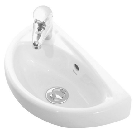 CREAVIT Fontein – 39x23 cm – Wit – Met Kraangat