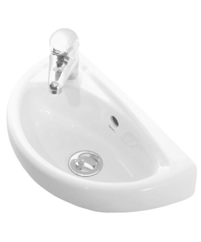 CREAVIT Fontein – 39x23 cm – Wit – Met Kraangat