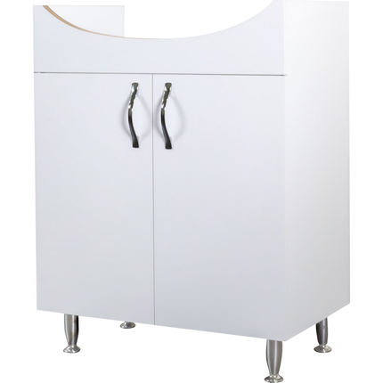 ALONI ALECO wastafelonderkast – 80 cm – Wit – Met verlichting – Softclose