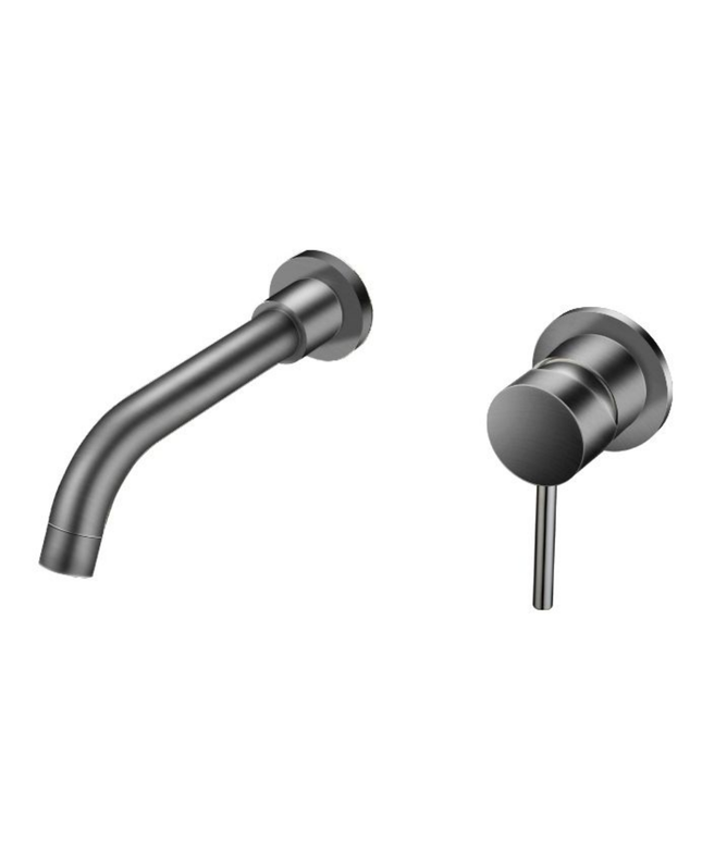 ALONI inbouw wastafelkraan – gunmetal grijs