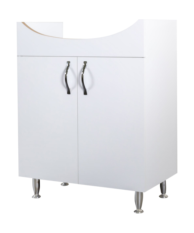 ALONI ALECO wastafelonderkast – 65 cm – Wit – Met verlichting