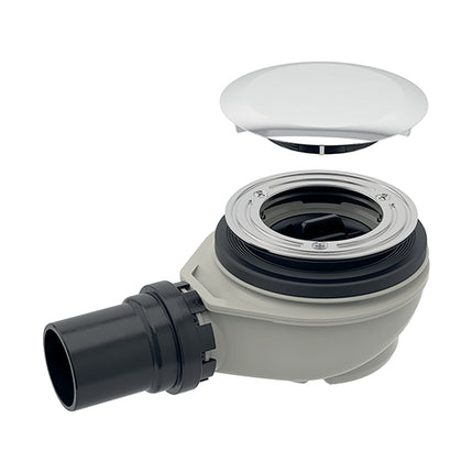 GEBERIT Douchebaksifon - D90mm afvoer 50mm - Chroom
