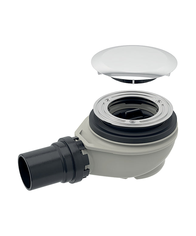 GEBERIT Douchebaksifon - D90mm afvoer 50mm - Chroom