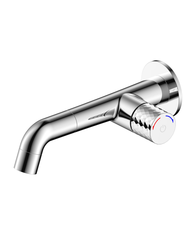 ALONI Flow inbouw wastafelkraan – drukknop – chroom