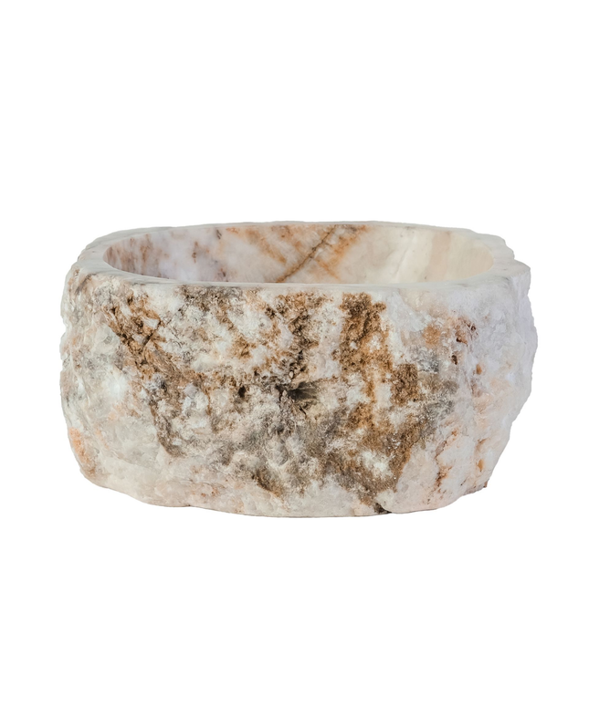 Waskom Natural Sunset Onyx – 30-35x15 cm – Natuursteen