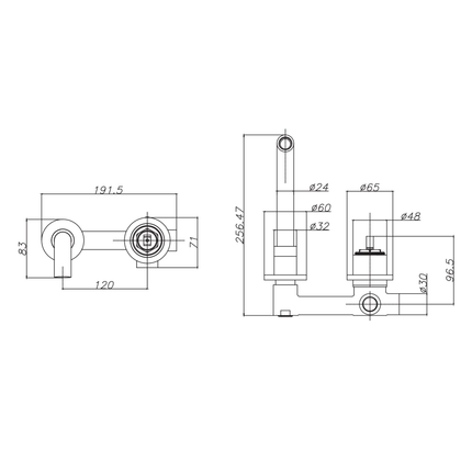 ALONI inbouw wastafelkraan – chroom