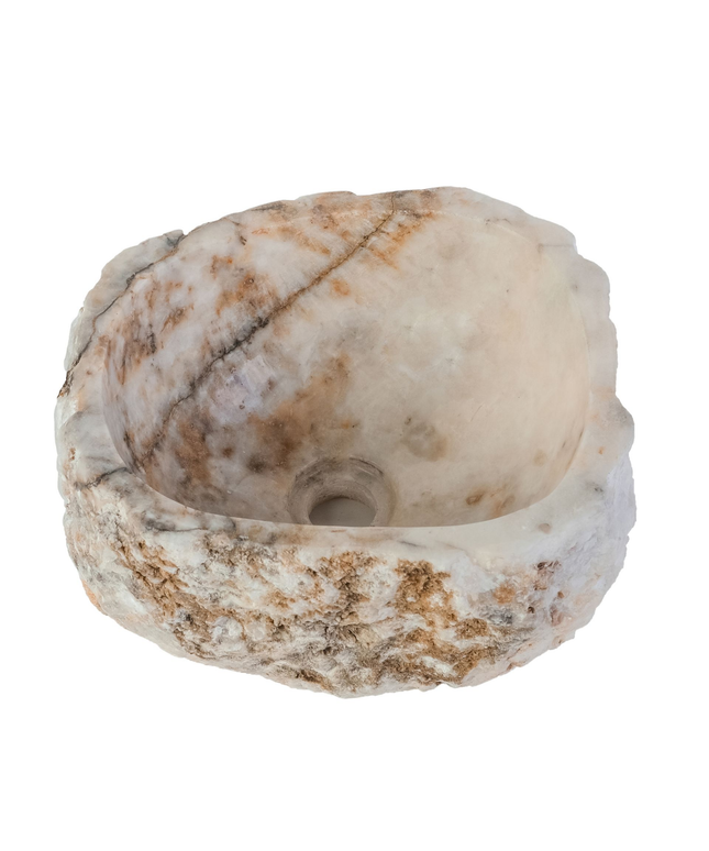 Waskom Natural Sunset Onyx – 30-35x15 cm – Natuursteen