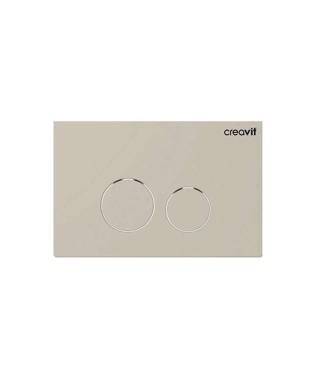 Creavit Terra bedieningspaneel – koelgrijs