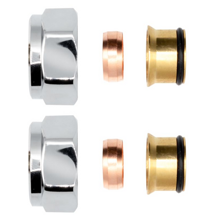 Radiador de baño de Belrad 1800x500mm - Chrome - Conexión central - 575W