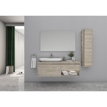 Aloni Ares Washbasin Base - 120 Cm - Light Wood Oak