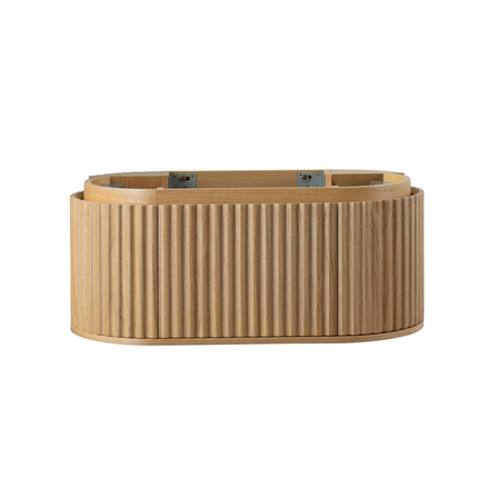 Aloni Begonia Washbasin Base - 99x42x52,5 cm - chêne naturel - sans main et softclose soft
