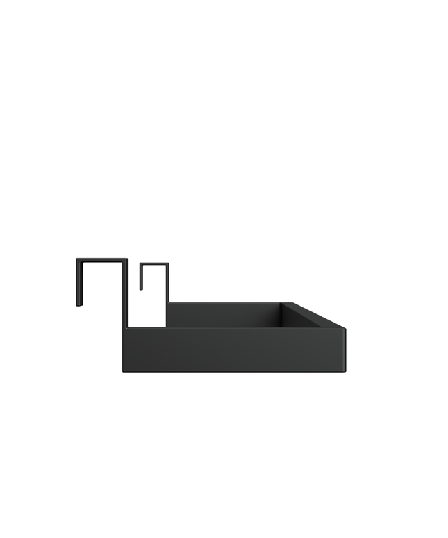 Creavit D10 handdoekhouder voor combinatie met wastafelonderkast – zwart