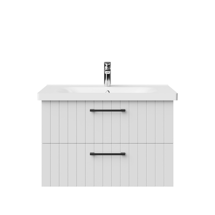 CREAVIT D10 wastafelonderkast – 80 cm – Wit – 2 lades – Softclose