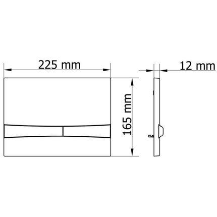 Aloni bedieningspaneel – chroom