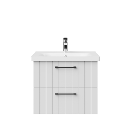 CREAVIT D10 wastafelonderkast – 60,6 cm – Wit – 2 lades – Softclose