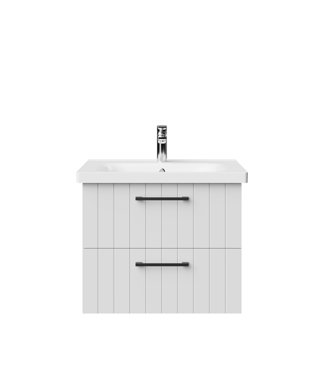 CREAVIT D10 wastafelonderkast – 60,6 cm – Wit – 2 lades – Softclose