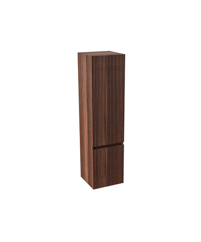 Aloni Ela High Bathroom Cabinet - 35x135x35 cm - Wengé - Handleless & Softclose - reversible