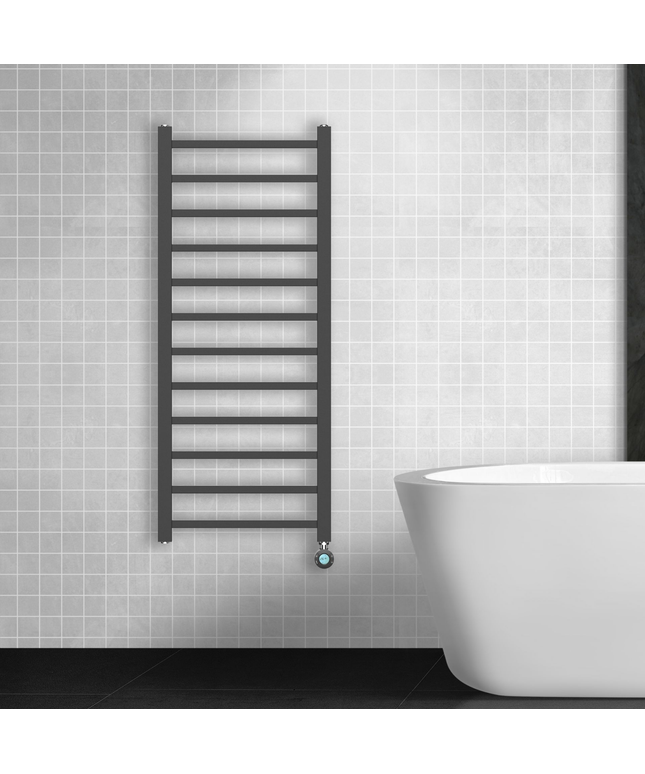 BELRAD Badkamer radiator elektrisch 1600x500mm - Mat zwart - 551W