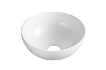 Wiesbaden Luna waskom rond 32,5 x 14 cm keramiek glans wit | Schwertz & Co