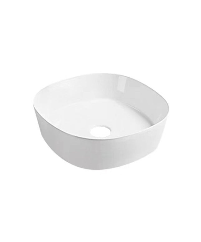 Wiesbaden Sofia waskom rond 44 x 44 cm glans wit | Schwertz & Co