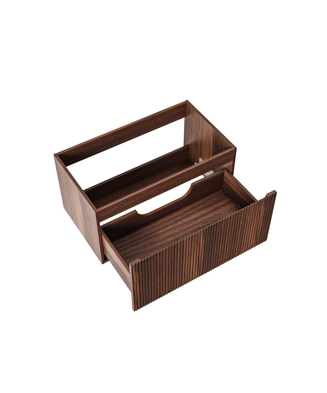 ALONI ELA wastafelonderkast – 80x40x45 cm – Walnoot – Greeploos & softclose