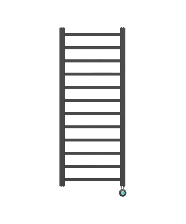 BELRAD Badkamer radiator elektrisch 1200x500mm - Mat zwart - 413W